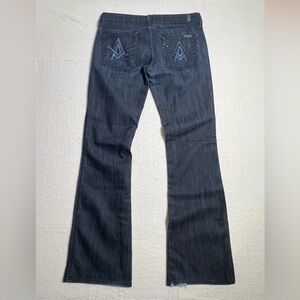 7 For All Mankind Dark Indigo Flare Jeans